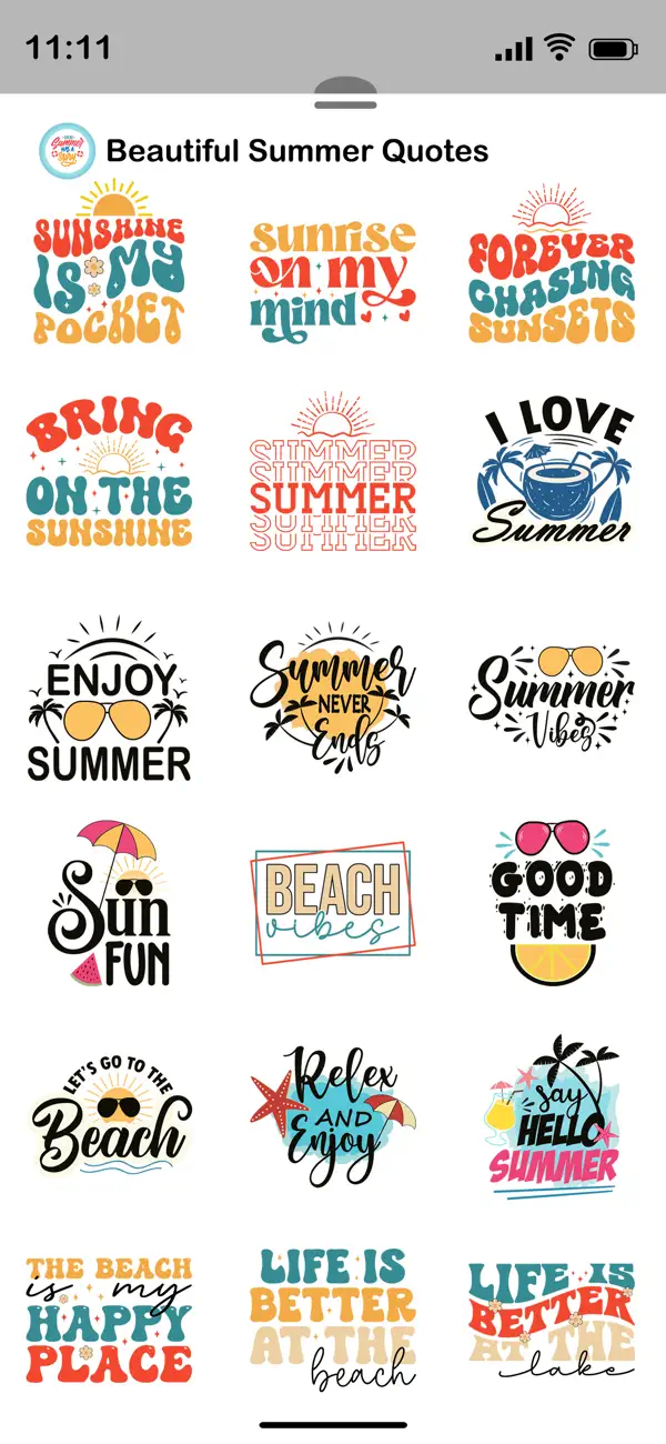 Screenshot #3 pour Beautiful Summer Quotes