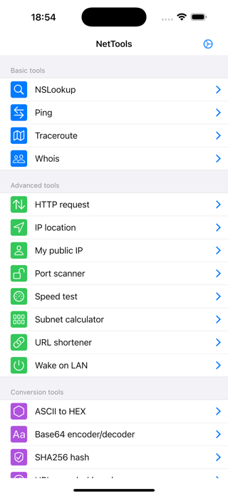 NetTools - Network Toolbox Screenshot 1 of 7