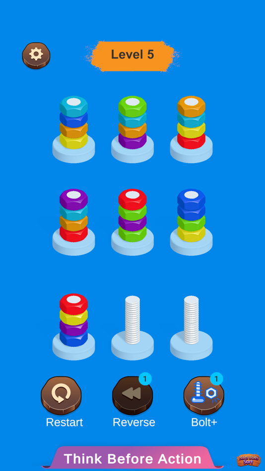 #1. Nuts And Bolt Sort Puzzle Game (iOS) 来自: Atif Mumtaz