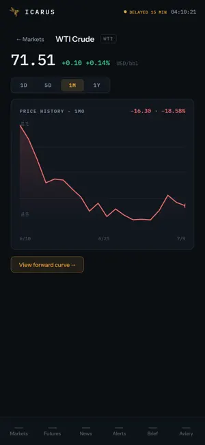 Icarus Energy Terminal screenshot 2