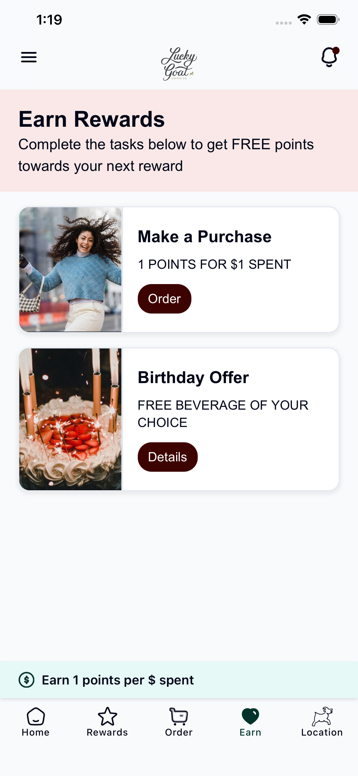 Lucky Goat Coffee screenshot 3