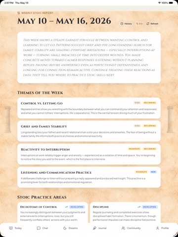 Daily Stoicism iPad screenshot