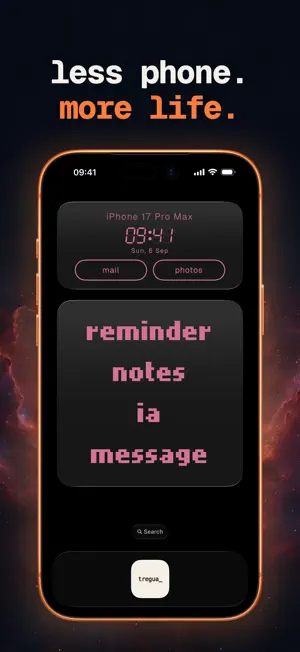 tregua - Dumb Phone Launcher screenshot 1