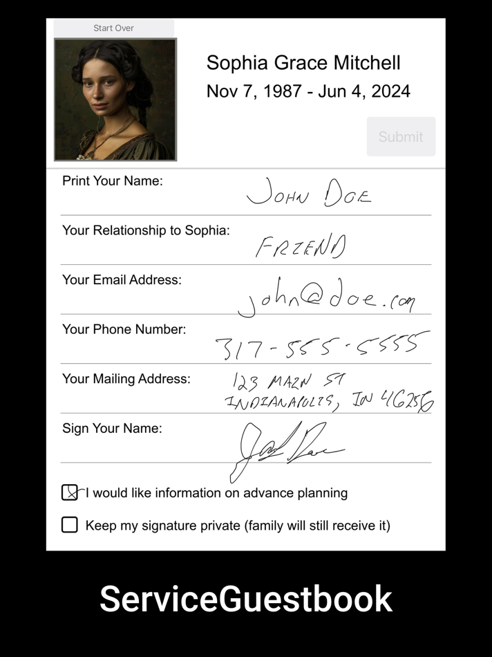 Signature Guestbook (iOS) By: Chris Cohoat