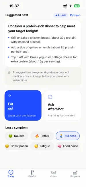AfterShot: GLP-1 Food Coach screenshot 3