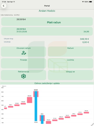 Komunalne djelatnosti Ulcinj iPad screenshot