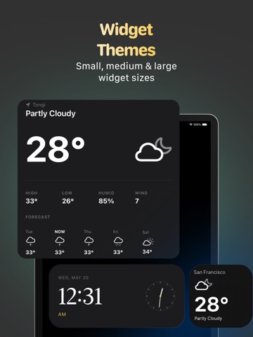 Neo Widgets: Minimal Home Lock iPad screenshot