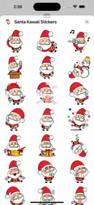 Santa Kawaii Stickers Packs screenshot #3 for iPhone