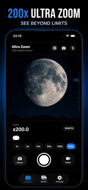 Ultra Zoom Camera 200x Pro HD screenshot 1