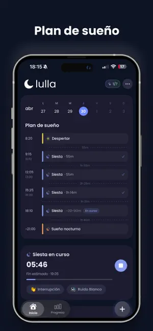 Lulla: Diario de Sueño Bebé iPhone screenshot 1