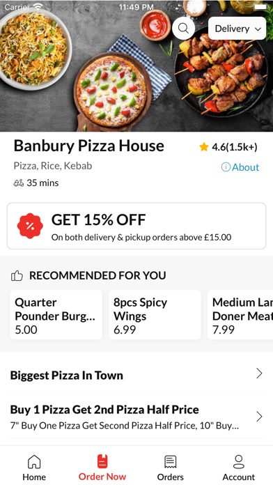 Banbury Pizza House Screenshot