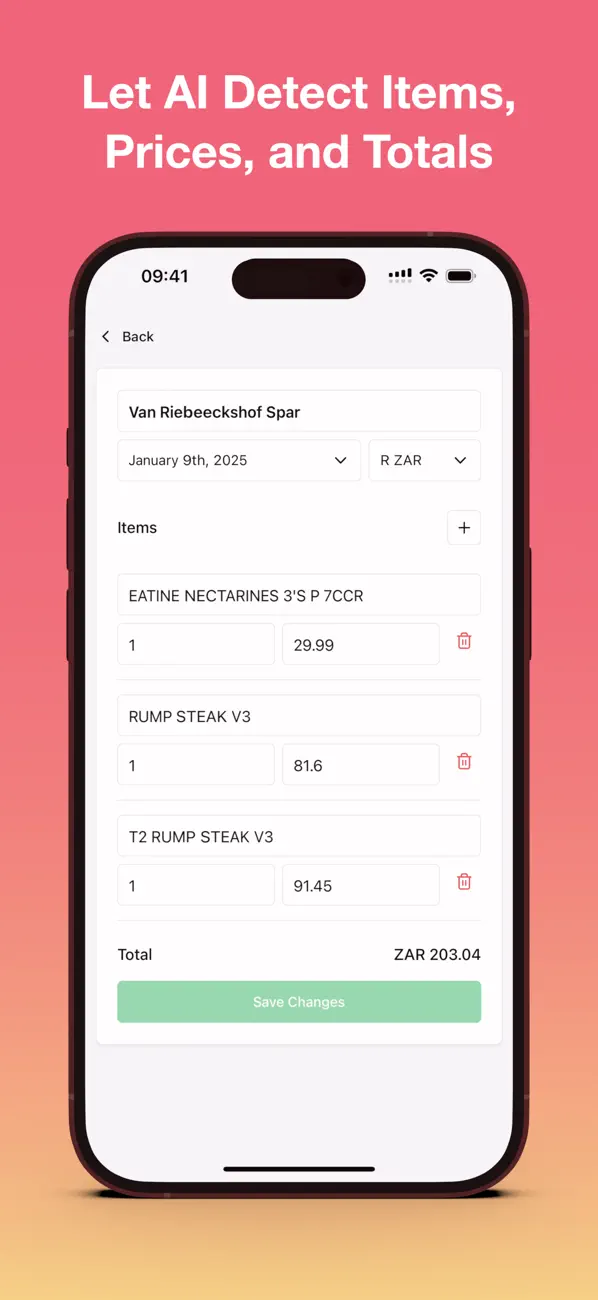 Screenshot #3 pour Bill Splitter AI: TabRush