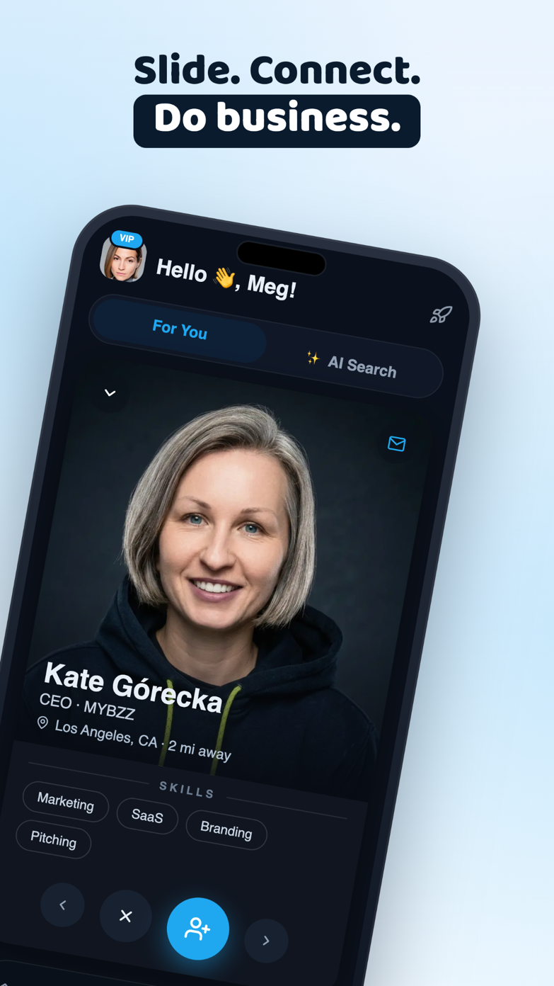 Mybzz — meet entrepreneurs anywhere