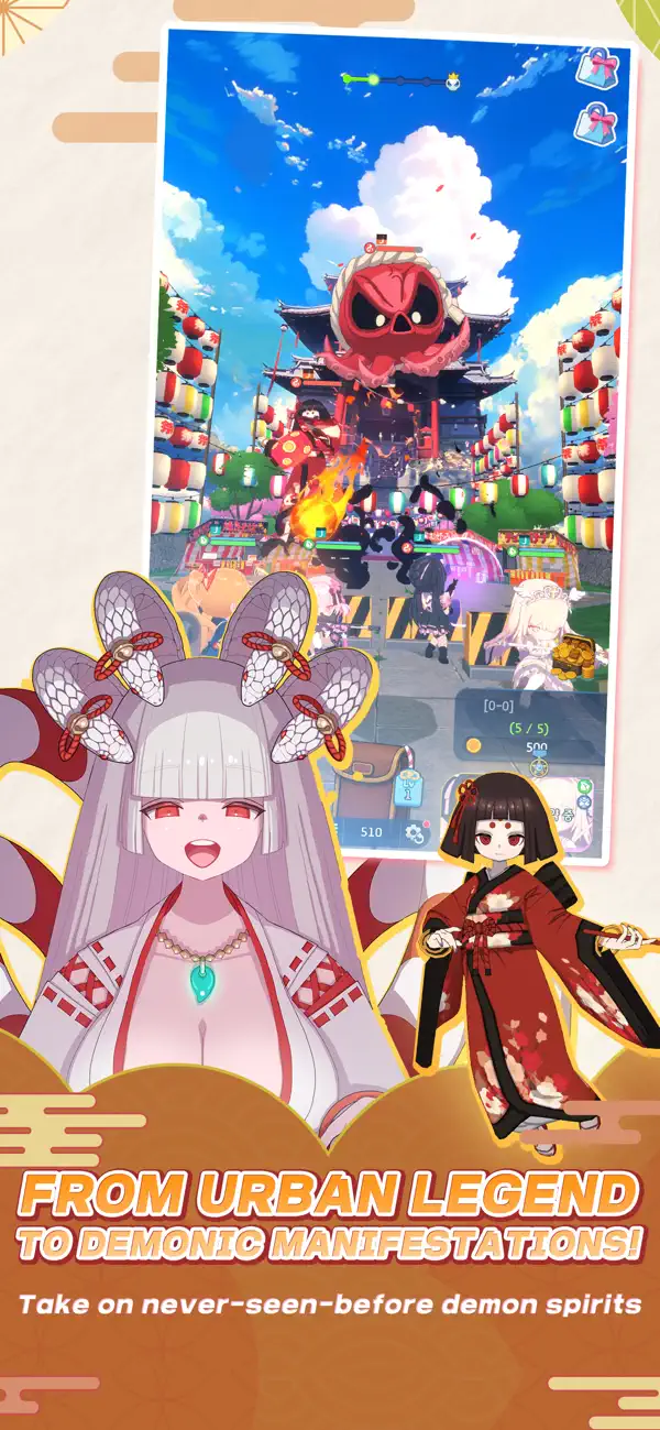 Ayakashi Rise: AFK Demon Hunt Hack screenshot 5 - game app interface