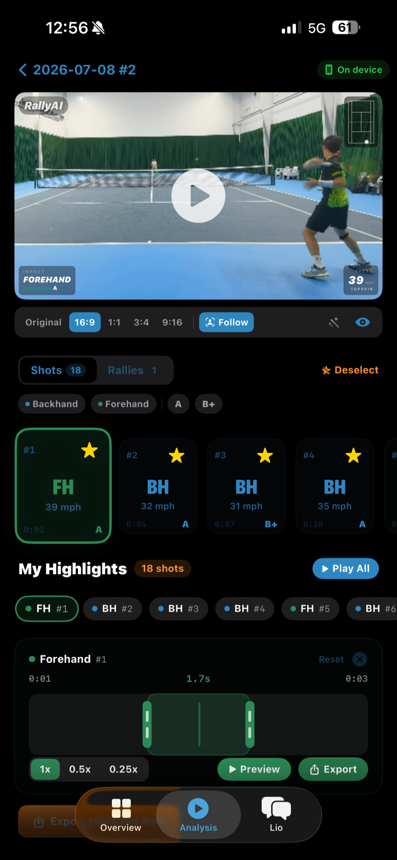 RallyAI: Tennis screenshot 3