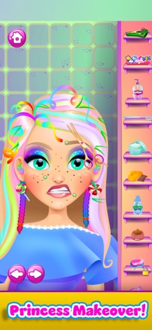 Rainbow Princess Hair Salon iPhone screenshot