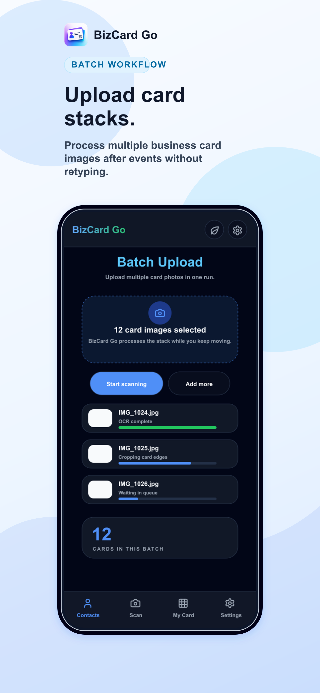 BizCard Go: Business Card Scan screenshot 4