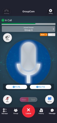 GroupCom - Walkie-Talkie App Screenshot 1 of 8