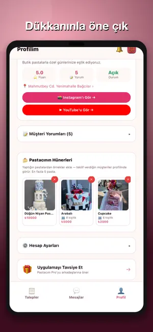 Pastacım Pro: Sipariş al screenshot 3