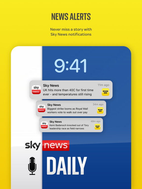 Sky News: Breaking, UK & World iPad screenshot 5 - News app