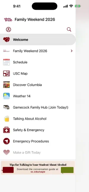 USC Parent & Family Programs screenshot 2