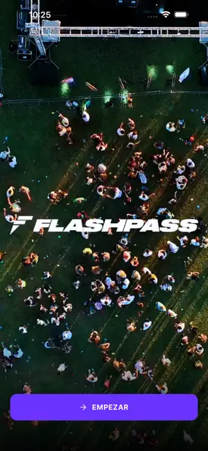 FlashPass: eventos en vivo iPhone screenshot 1
