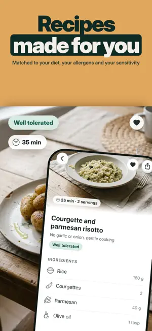 Nutae: FODMAP & IBS Tracker screenshot 2