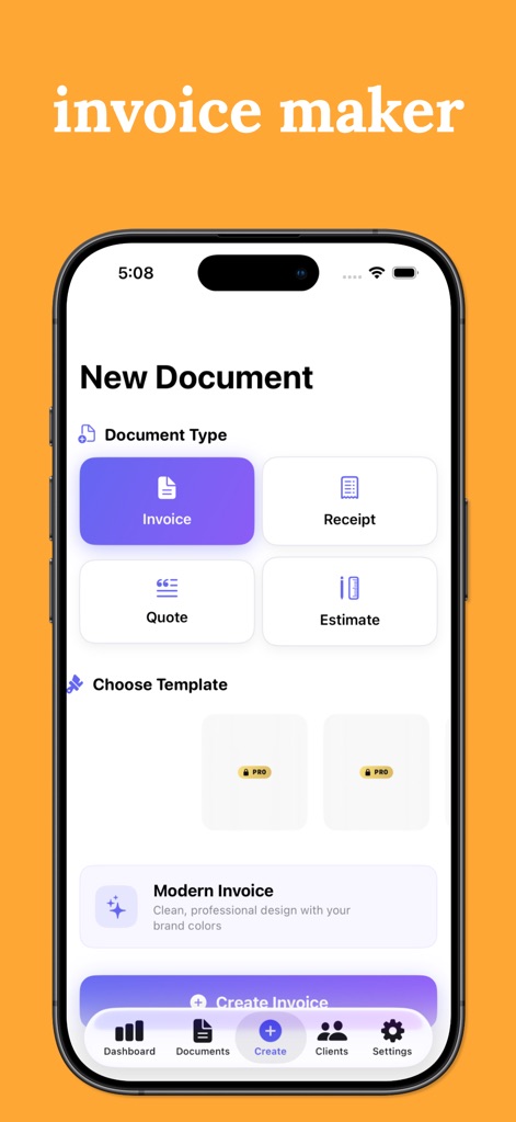 Invoice & Receipts Generator - Business App | MWM