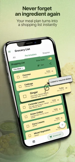 PlanNEat: Indian Meal Planner screenshot 2