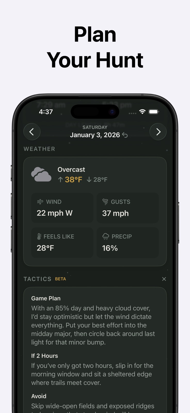 Solunar: Hunting Times iphone screenshot 3