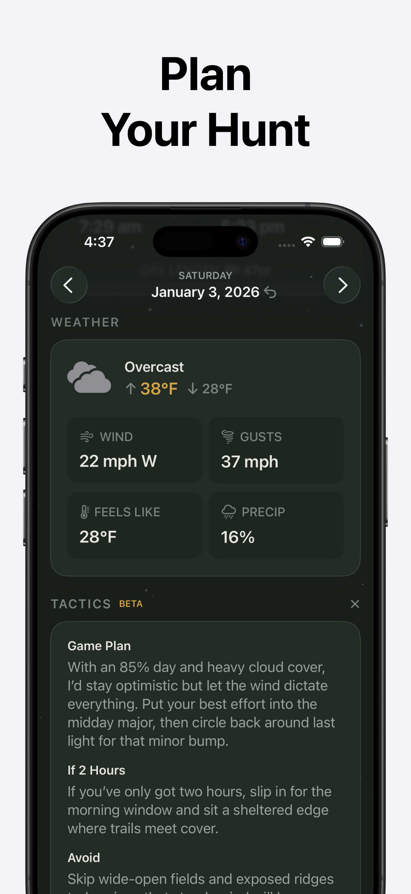 Solunar: Hunting Times screenshot 3