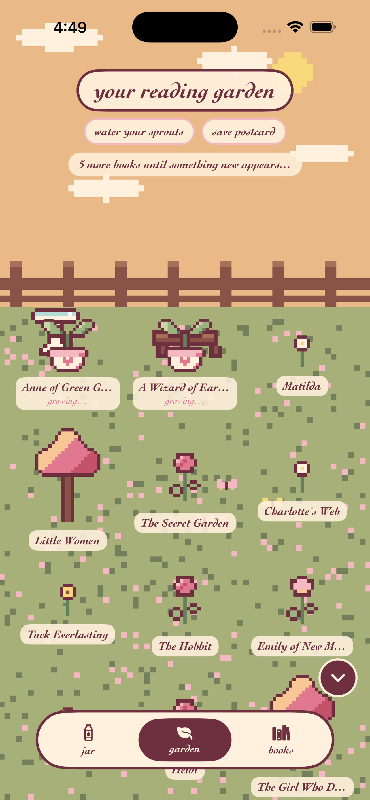 TBR Jar: Bookish Garden screenshot 3