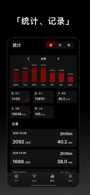 出拳 - 拳击运动追踪、记录、分析、训练 screenshot 3
