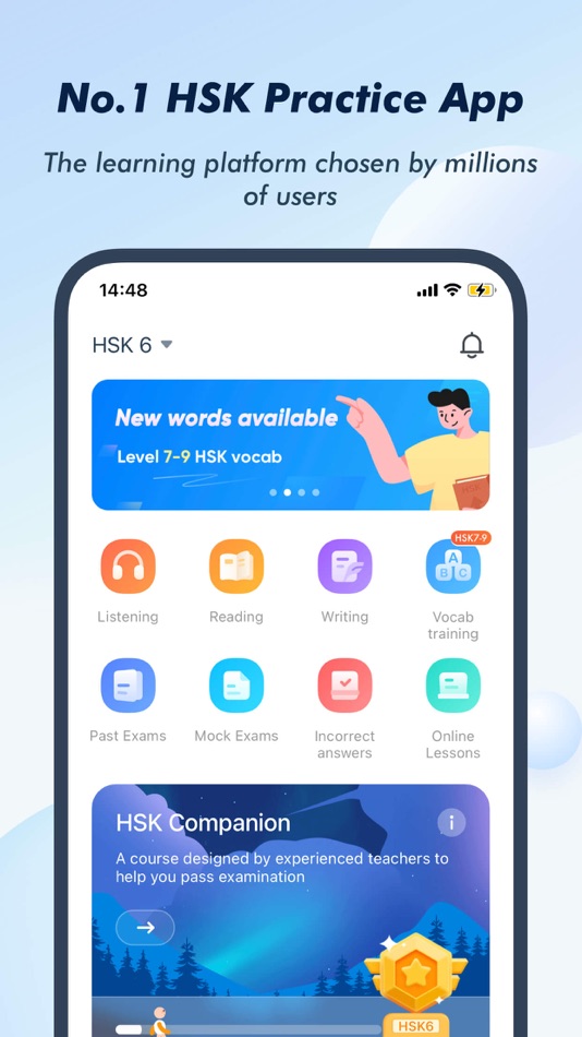 #1. HSK Study and Exam - SuperTest (iOS) 由: Shanghai Yuxuan Information Technology Co. , Ltd