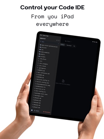 CodeMote: Mobile Vibe Coding iPad screenshot