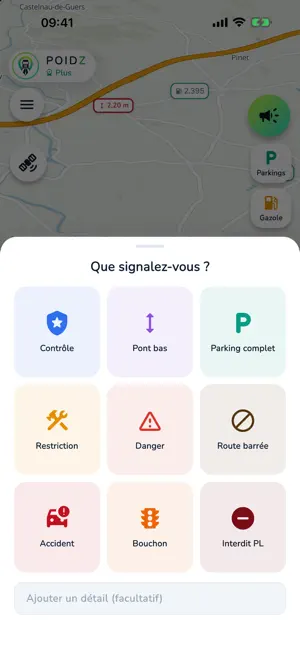 POIDZ : GPS camion poids lourd screenshot 2