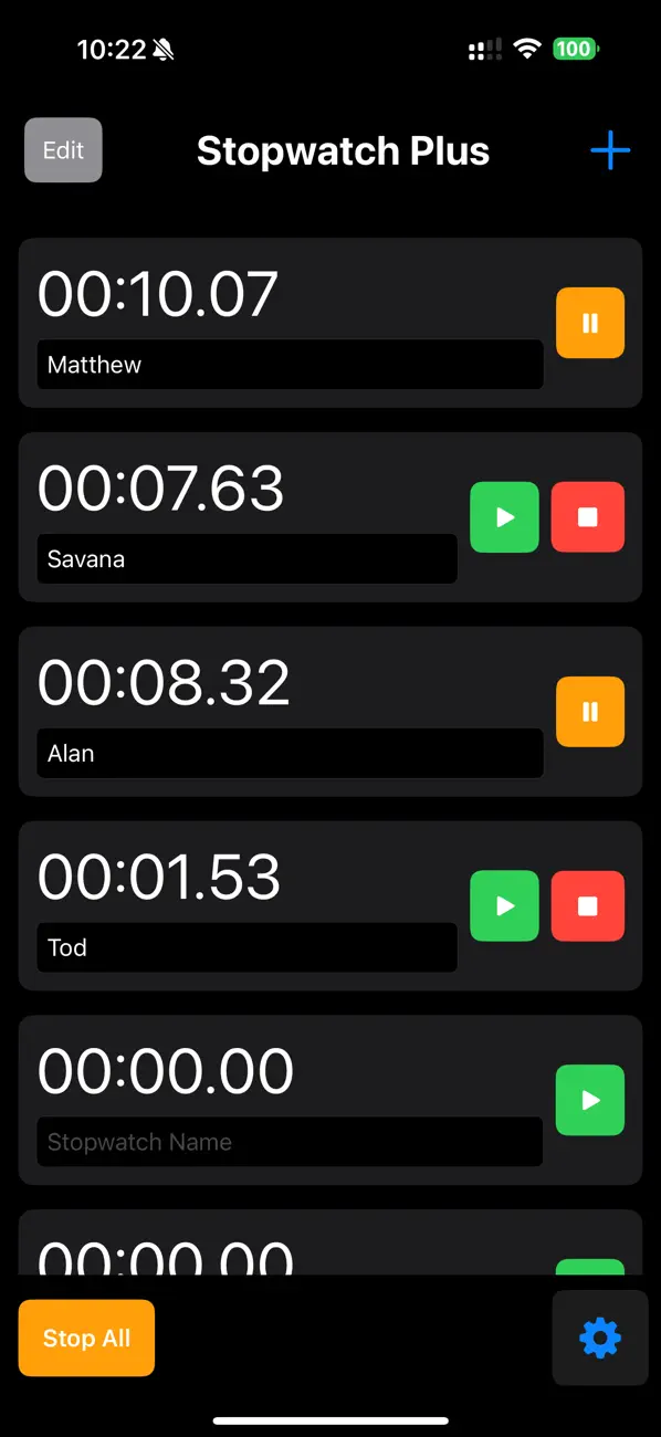 Screenshot #1 pour Stopwatch Run