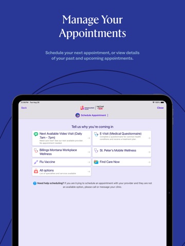Intermountain Health iPad screenshot 2