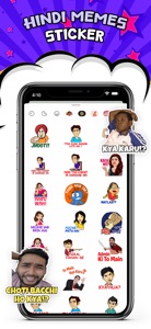 Animated Hindi Stickers Meme screenshot #3 for iPhone