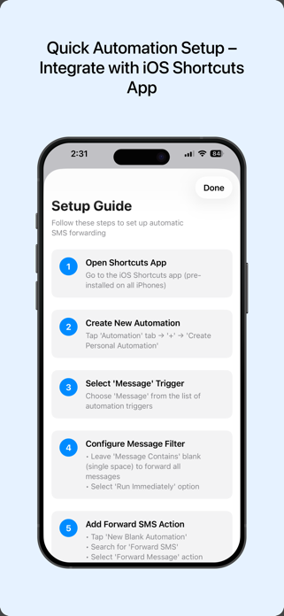 Forward SMS | SMS Forwarder Screenshot 3 of 7