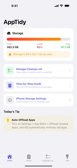 AppTidy - App Manager screenshot 1