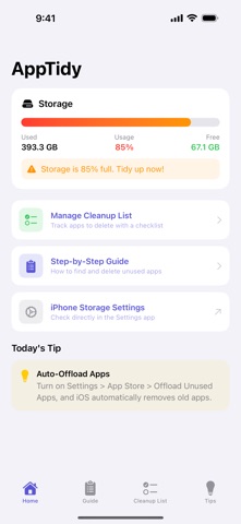 AppTidy - App Manager Screenshot 1 of 4