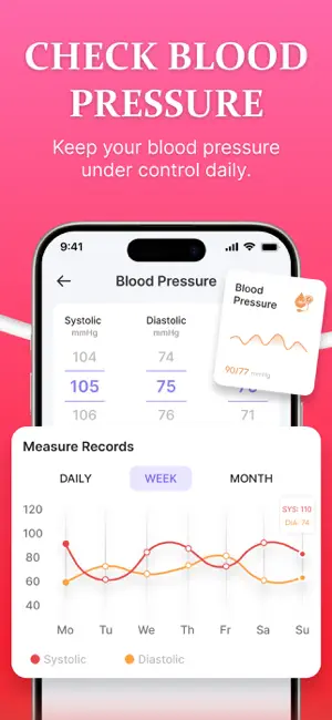 Smart BP & Heart Rate Monitor screenshot 3