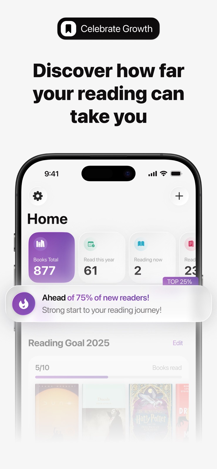 Library of me | Book tracker iphone screenshot 1