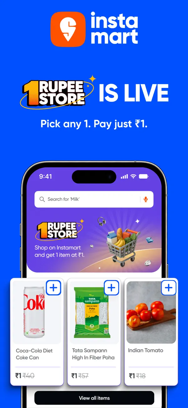 #3. Swiggy: Food Instamart Dineout (iOS) 由: BUNDL TECHNOLOGIES PRIVATE LIMITED