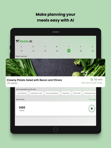 Mealio AI: Meal planner ipad screenshot 2