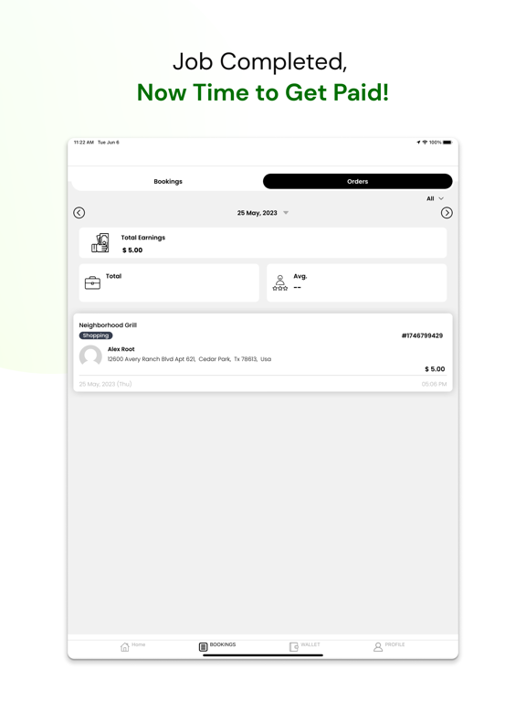 JobMattE Driver iPad screenshot 6 - Travel app