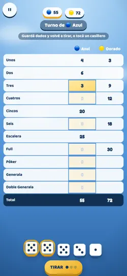 Capture d'écran de Generala: Dice Duel sur iPhone 2