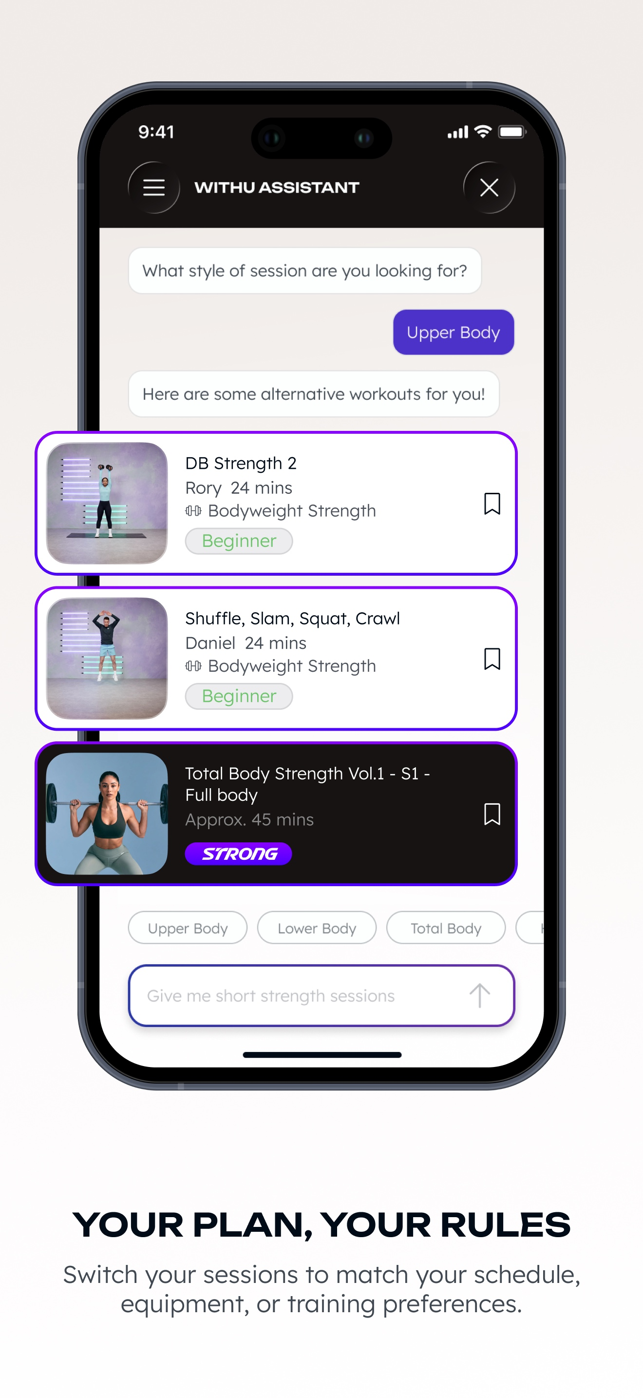 WithU: Personalised fitness screenshot 10
