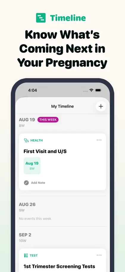 Screenshot 4 von 6 zu Pregnancy Tracker App - Sprout
